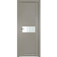 Межкомнатная дверь ProfilDoors 2.05XN L 40x200 (стоун, стекло lacobel белый лак)