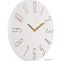 Настенные часы Рубин Классика 3010-002 (белый/золотистый)