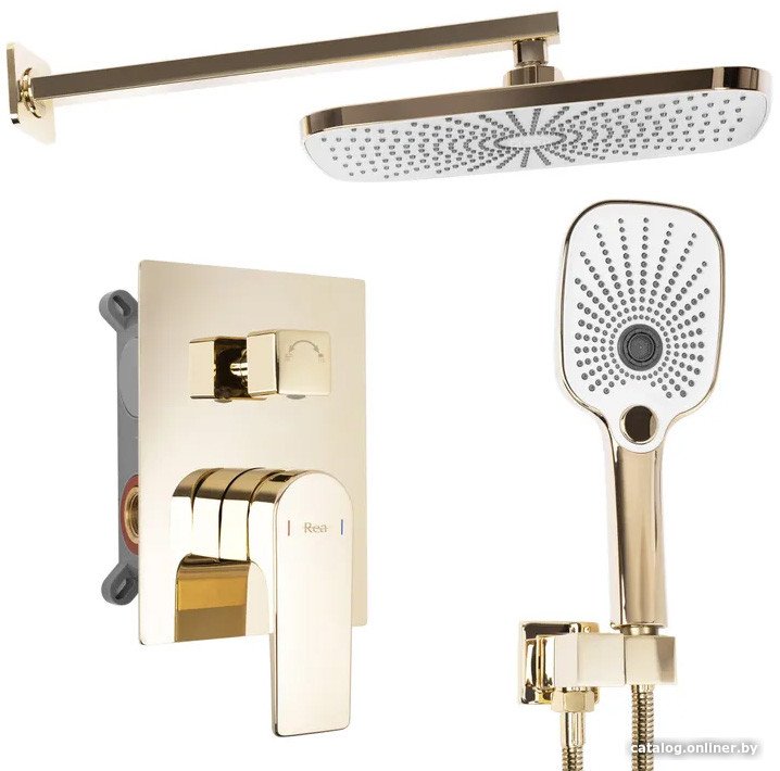 Душевая система  Rea Moby Gold + Box REA-P2405