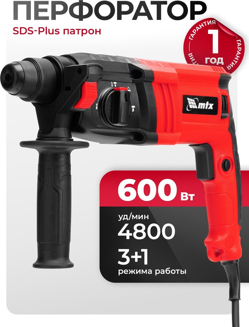 Перфоратор MTX MRH-600-22