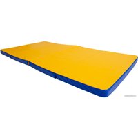 Cпортивный мат Формула здоровья 4 сложения 2x1x0.05м (синий/желтый)