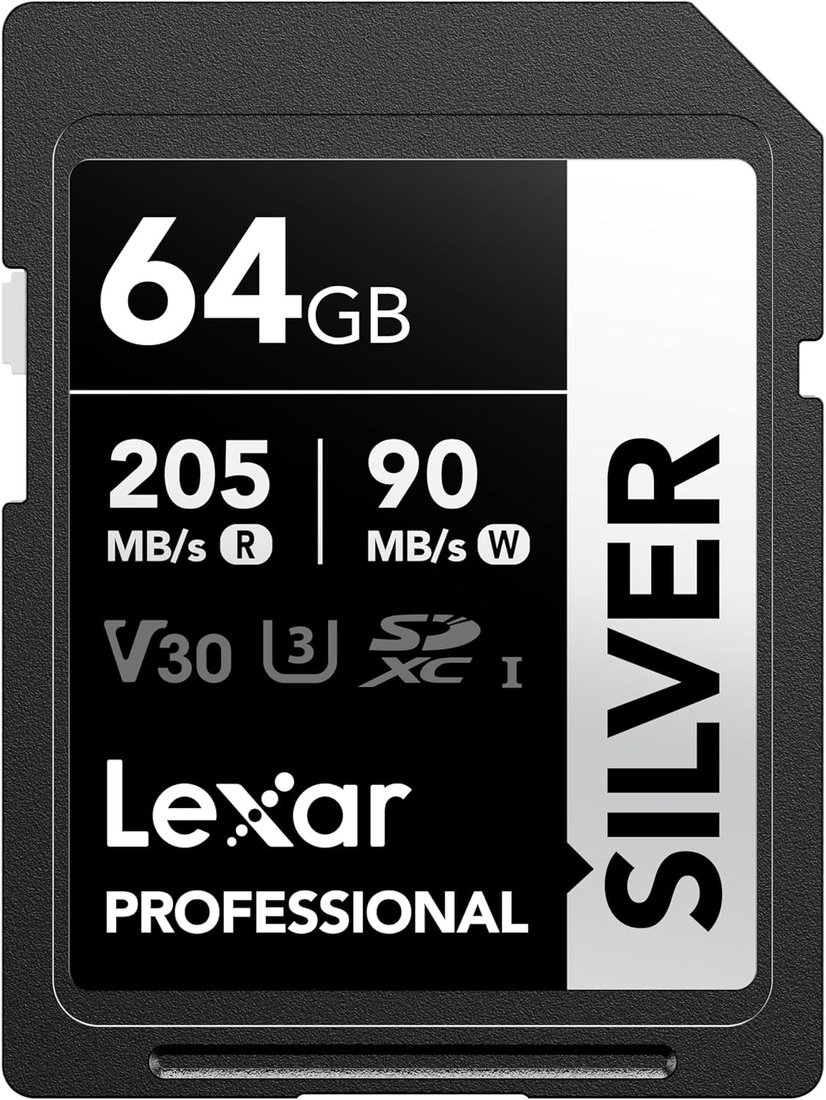 

Карта памяти Lexar Professional SILVER SDXC LSDSILV064G-BNNNG 64GB