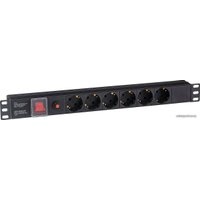 Блок розеток ExeGate ServerPro PDU-19H605 Al-6S-C14-SW-O
