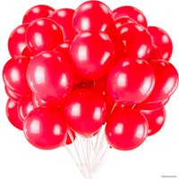 Набор воздушных шаров Золотая сказка 104998 (50 шт, красный)