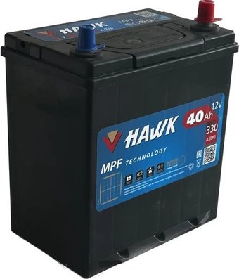 Автомобильный аккумулятор Hawk Asia 40 JR+ HSMF-42B19FL