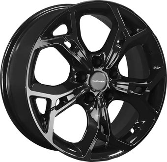 Литые диски Khomen KHW1702 Kia K5 17x7" 5x114.3мм DIA 67.1мм ET 48мм Black