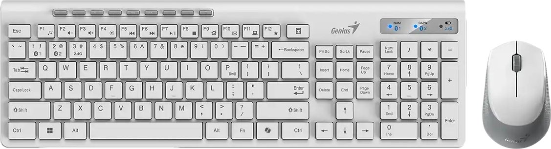 Офисный набор Genius SlimStar 8230 (белый)