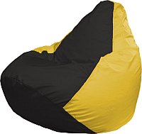

Кресло-мешок Flagman Груша Супер Мега 4XL Г5.1-396 (черный/желтый)