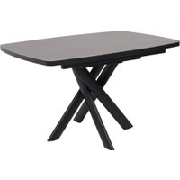 Кухонный стол Мамадома Leonel-130 раздвижной 130-165х85 (68 indigo grey st cer/черный)