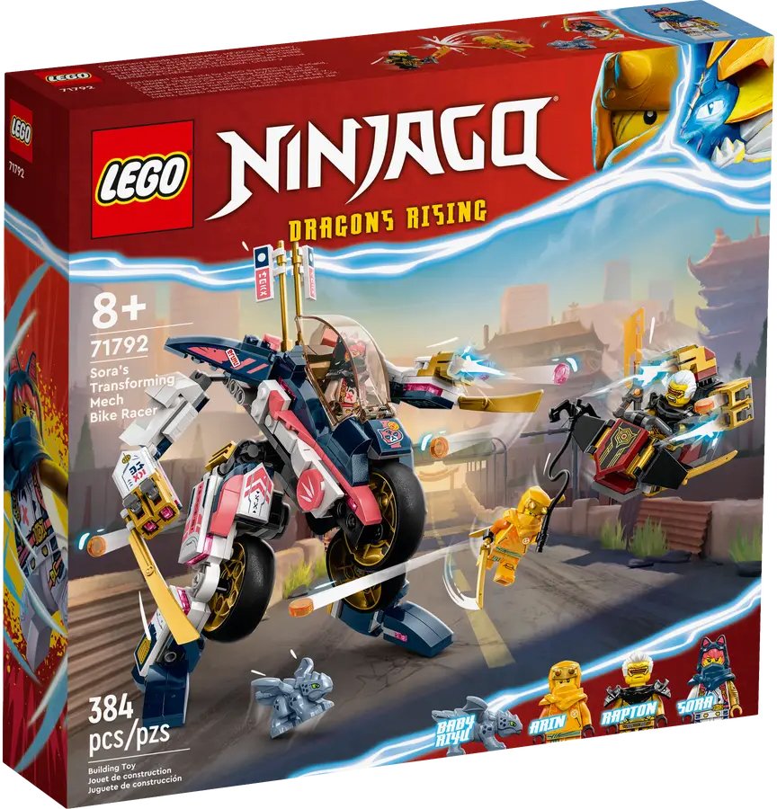 

Конструктор LEGO Ninjago 71792 Трансформирующийся мотогонщик Сора