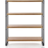 Стеллаж Halmar Bolivar Reg-1 (дуб золотой/черный)