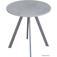 Кухонный стол Домотека Дельта К-М 75x75 (серый бетон/серый)