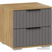 Тумба Трия Хилтон (дуб крафт золотой/графит матовый)