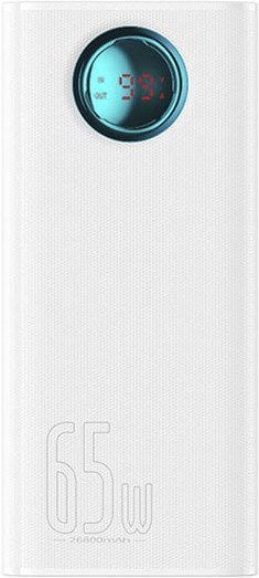 

Внешний аккумулятор Baseus Amblight Digital Display Fast Charge Power Bank 65W 26800mAh (белый)