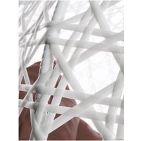 Подвесное кресло M-Group Для двоих Люкс 11510105 (белый ротанг/коричневая подушка)