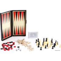 Шахматы/шашки/нарды Bondibon Удачная партия 5в1 ВВ0683