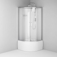 Душевая кабина AM.PM Above 90x90 W9XC-401A-9090MT (хром матовый/прозрачное стекло)