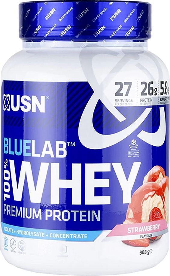 

Протеин сывороточный (концентрат) USN BlueLab 100% Whey (908г, клубника)