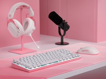 Игровой набор IO by Red Square Rose Gold (мышь, клавиатура, коврик, наушники, микрофон)