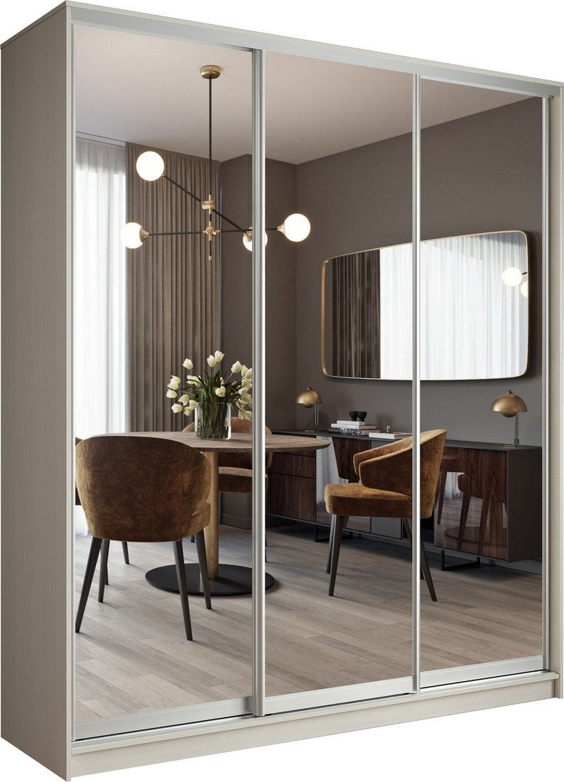 

Шкаф-купе Евва АЭП ШК.3 02 203 BS.05 (бодега/хром)