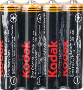 Батарейка Kodak Extra Heavy Duty AAA 4 шт (пленка)