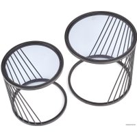 Журнальный столик Halmar Antilla (дымчатый/черный)