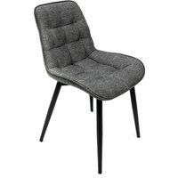 Стул ВВР Бостон (серый/черный, рогожка)