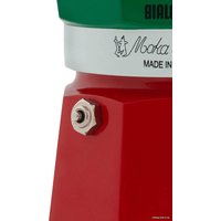 Гейзерная кофеварка Bialetti Moka Express Tricolor (3 порции)