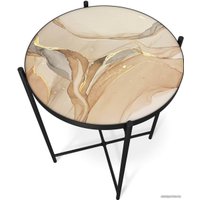 Журнальный столик Sheffilton SHT-CT8-3 (дымчатый топаз/черный муар)