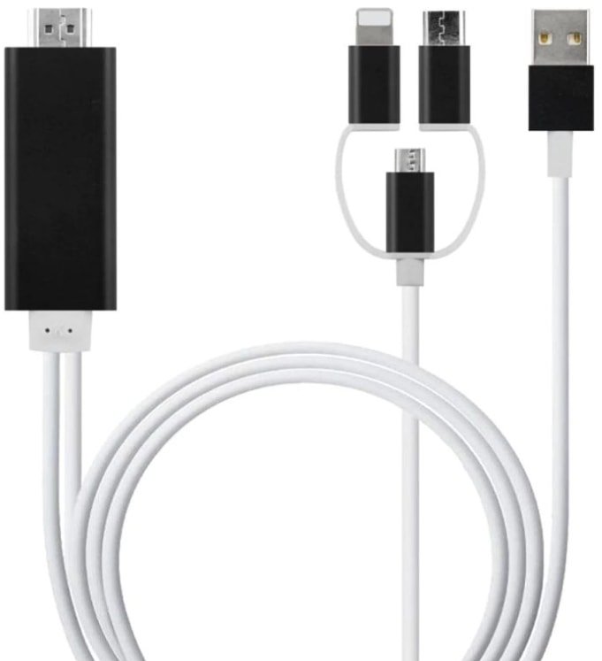 

Кабель USBTOP HDMI-MicroUSB/USB-C/Lightning 1.8 м