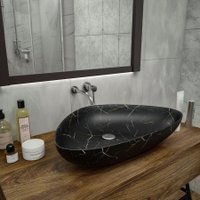 Умывальник Teymi Ellie 60 T50599 (черный мрамор)