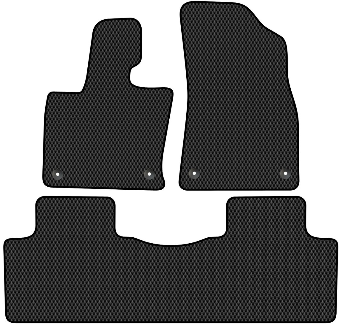 

Комплект ковриков для авто Alicosta Geely Atlas II (suv / FX11) 2023 - Н.В. (черный, ромб)