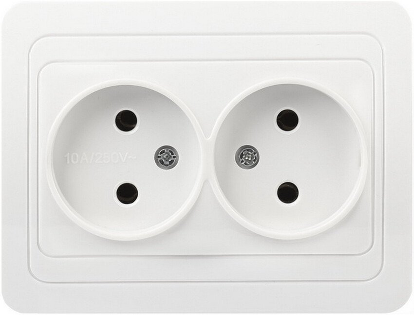 Розетка SmartBuy Марс SBE-02w-10-S2-N