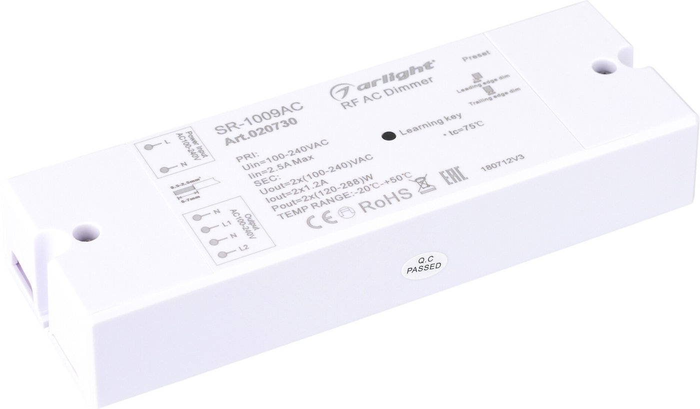 

Контроллер RGB Arlight SR-1009AC (220V, 576W) 020730