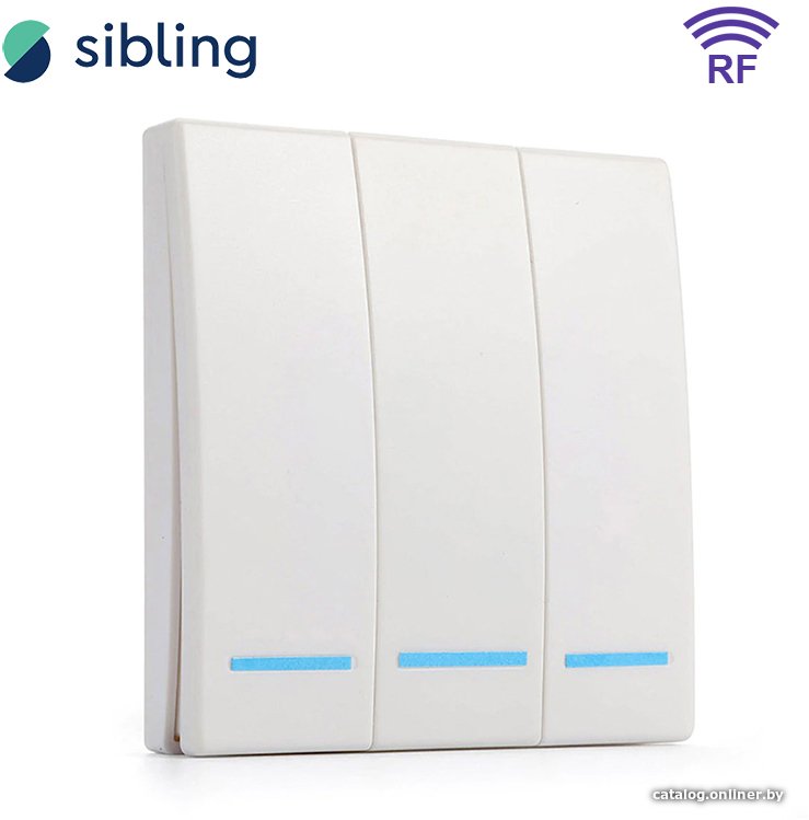 Умный выключатель Sibling Powerlight-M3W 3-канальный