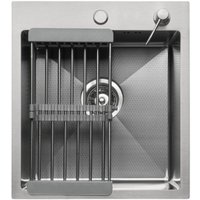 Кухонная мойка Diamond 450*500, коландер, дозатор SATIN DECOR в Бресте