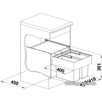 Система сортировки мусора Blanco Select 45/2