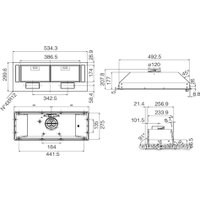 Кухонная вытяжка Jetair Viera Lux GR/A/52 PRF0174878
