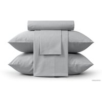 Евро комплект постельного белья Нордтекс Verossa Евро Melange Silver VRM 2515 Silver Д12 23