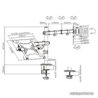 Кронштейн для монитора Gembird MA-DA-03