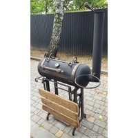 Мангал для дачи Will Grill 2в1 ручной работы, бронза