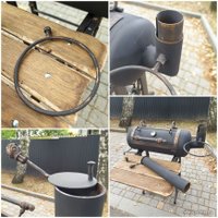 Мангал для дачи Will Grill 2в1 ручной работы, бронза