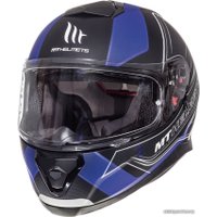 Мотошлем MT Helmets Thunder 3 SV Trace Matt (XS, черный/синий)