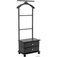 Стойка для одежды Мебелик с ящиками на колесах В 23Н (венге)