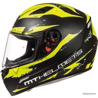 Мотошлем MT Helmets Mugello Vapor Matt (XS, черный/желтый)