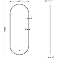  Roxen Зеркало Grown 510200-120B 45x120