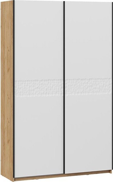 

Шкаф-купе Трия Оскар Скания Т2 1400 268623 (ручка черная/дуб крафт золотой/белый снег/белый матовый)