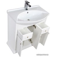  Aquanet Тумба с умывальником Лагуна 75 (белый) [00175299+00175447]