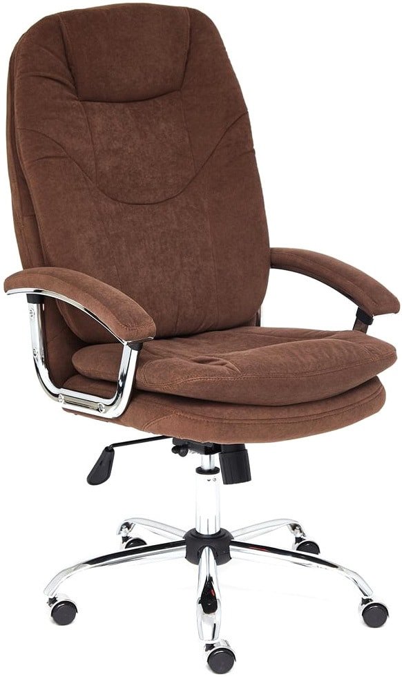 

Офисное кресло TetChair Softy LUX (флок, коричневый)