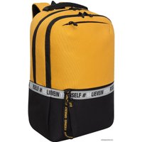 Городской рюкзак Grizzly RU-337-2 (черный/желтый)